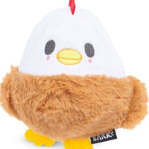 NWT, BARK Hatch Me If You Can Hard Core Tough Dog Chew Toy, Large, Tan and White